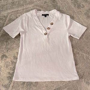 Womens button up tee